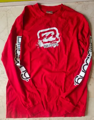 Camiseta Billabong Roja Manga Larga