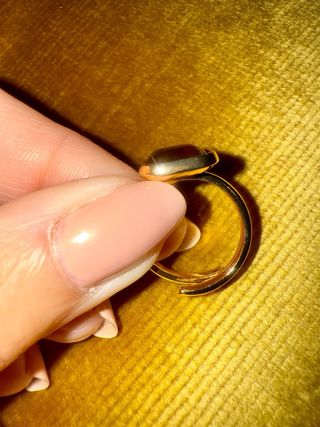 Anello Farma fascia dorata quarzo