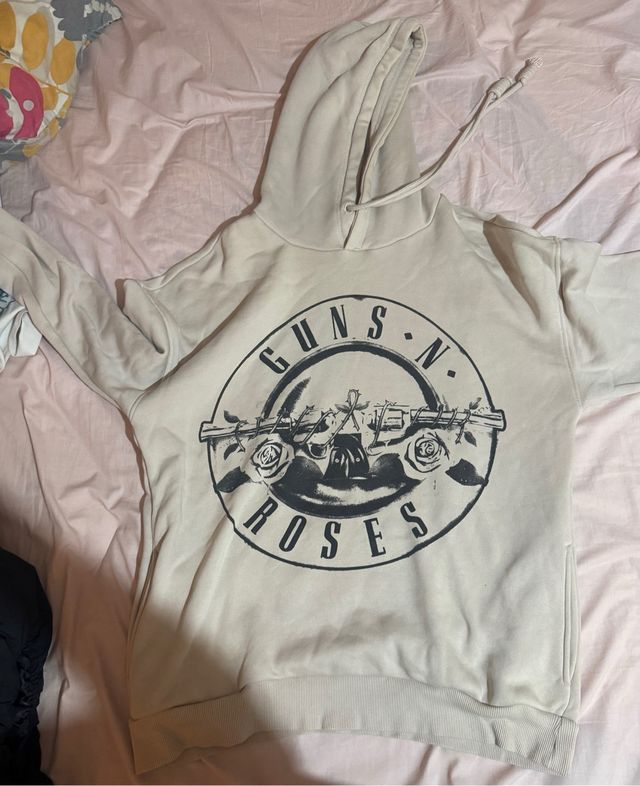 Sudadera Guns N' Roses Beige