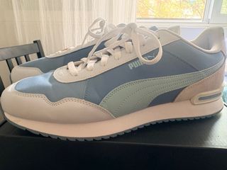 Zapatillas Puma Hombre Beige y Azul