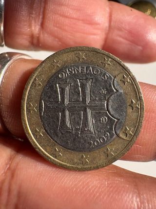 Moneda 1 Euro Eslovaquia Escudo Nacional 2009