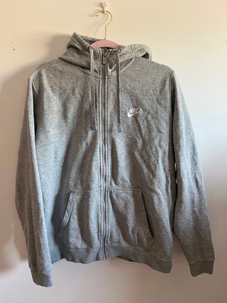 Sudadera Nike Gris con Cremallera