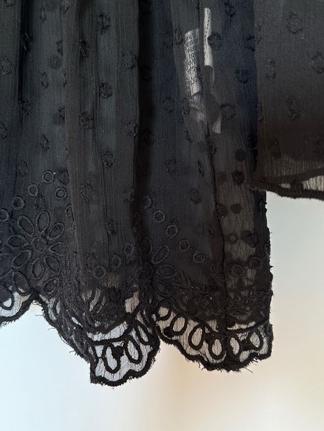 Blusa Zara Negra Talla XS