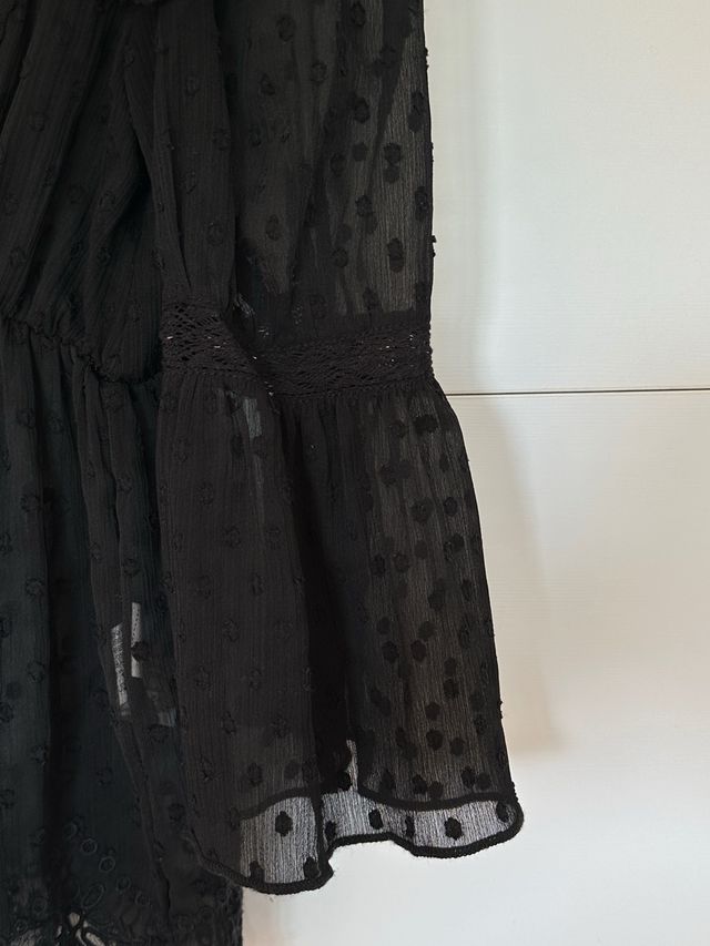 Blusa Zara Negra Talla XS