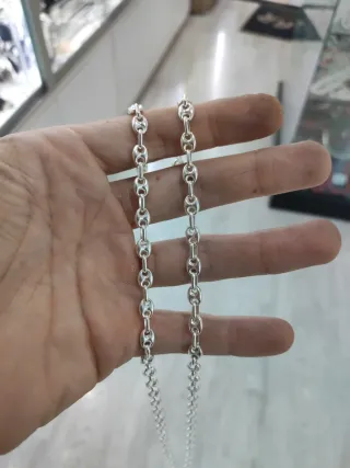 Cadena Plata Calabrote 6mm 70cm