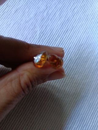 Pendientes Ámbar Gotas Mujer