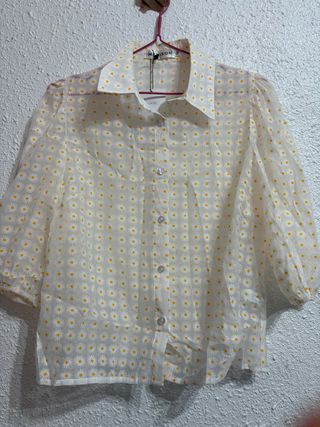 Blusa Maison floral blanca Talla S