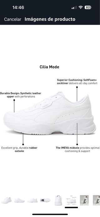 Zapatillas Puma Mujer Blancas