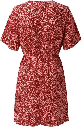 Vestido Boho Maxi de Verano con Escote en V 