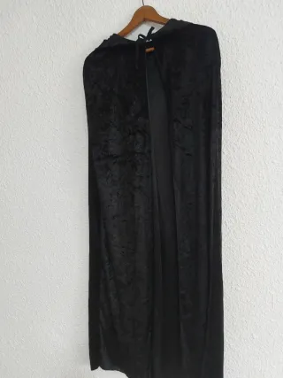 Capa Negra Halloween Talla Única