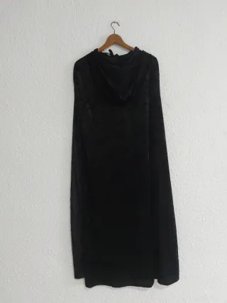 Capa Negra Halloween Talla Única