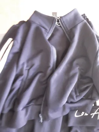 Chándal ancho azul marino