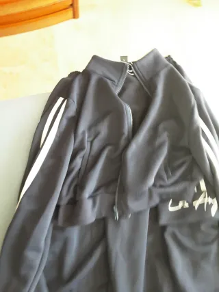 Chándal ancho azul marino