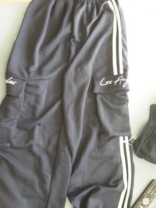 Chándal ancho azul marino