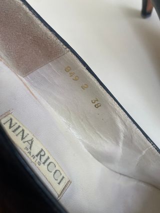 Tacones Nina Ricci Talla 38 Negros