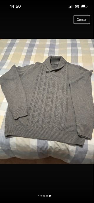 Jersey Milano Lana Gris Trenzado