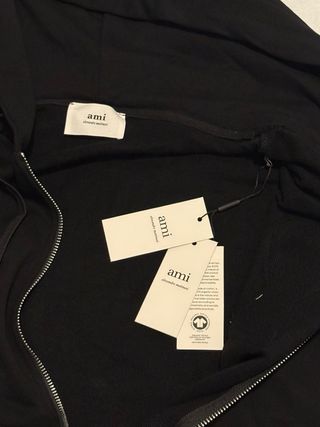 Sudadera Ami Negra con Logo Corazón