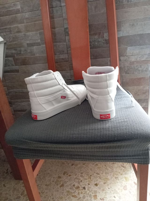 Zapatillas Vans Botín Blancas