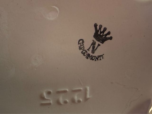 Teiera Capodimonte decorata