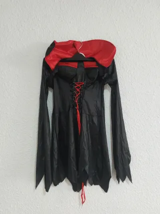 Disfraz Halloween Corsé Negro y Rojo
