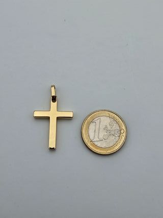 Colgante Cruz Oro 18K Lisa 2,42gr 3cm