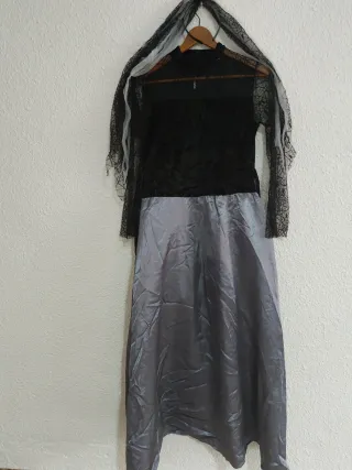 Disfraz Halloween Negro y Gris Talla Única