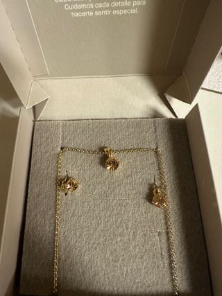 Juego Joyas Baño Oro 18k