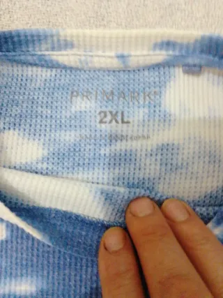 Camiseta Tie-Dye Azul y Blanca