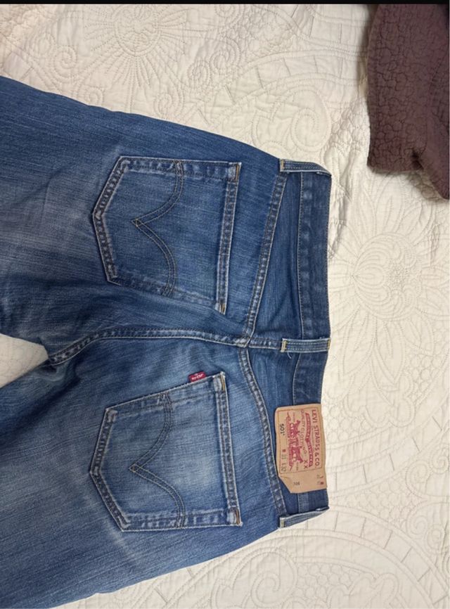 Levi's 501 Talla 31-32 Vaqueros Azules