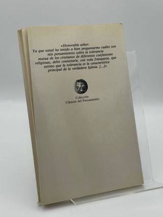 Carta sobre la tolerancia – John Locke
