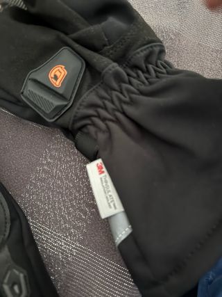 Guantes Moto Iron Jias Negro Naranja 2XL.  