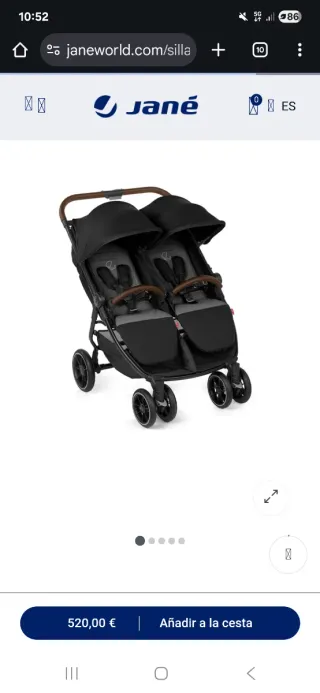 Silla de paseo gemelar Jane Twinlink