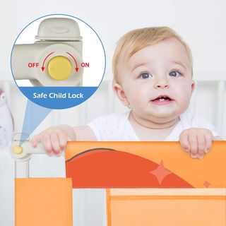 Barandilla Cuna Welspo 180x68 cm Naranja