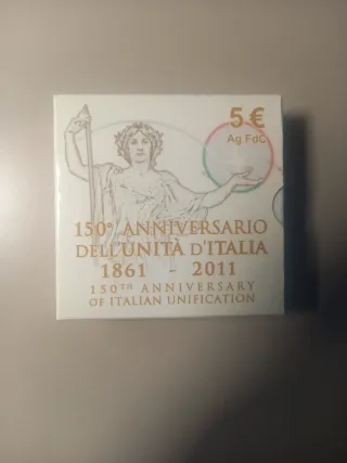 5 Euro Italia 150° Anniversario Unità