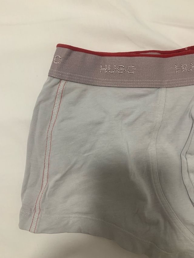 Boxers Hugo Boss Talla S Gris/Blanco