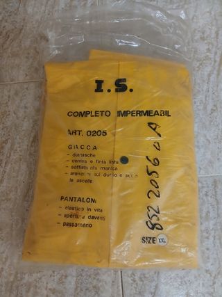 Chubasquero 2 piezas Completo Talla XXL