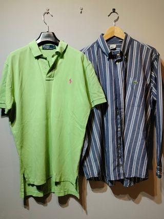 Pack Camisa Lacoste + Polo Ralph Lauren Talla L