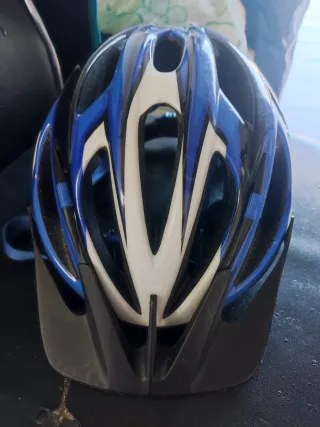 Casco Giro Bicicleta Azul y Negro