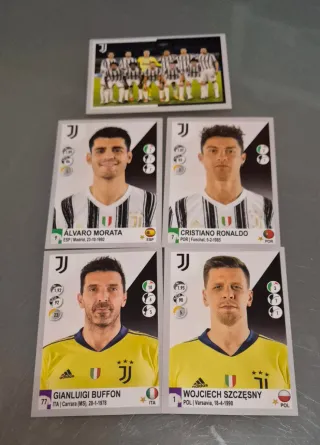 Figurine Calciatori Juventus Buffon Ronaldo Morata