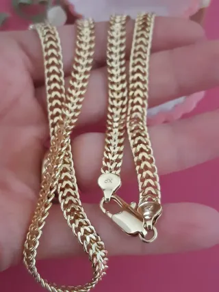 Cadena hombre chapada en oro XP 60cm/6mm