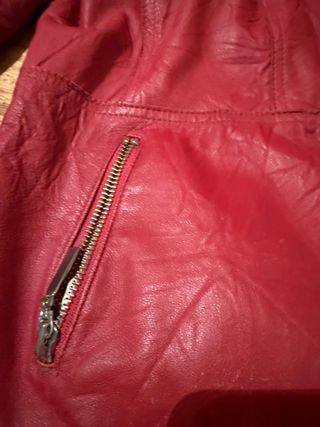 Chaqueta Piel Roja Mujer Torras