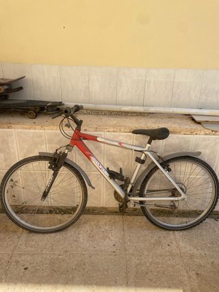 Bicicleta de Montaña TOPBIKE Roja y Plata