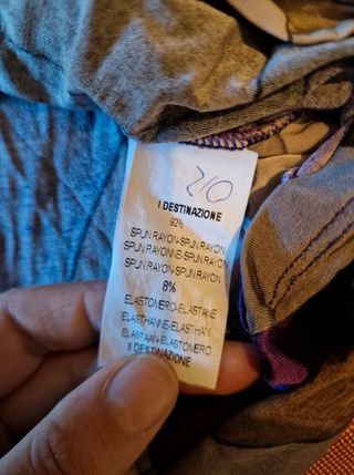 Mini abito fantasia taglia S