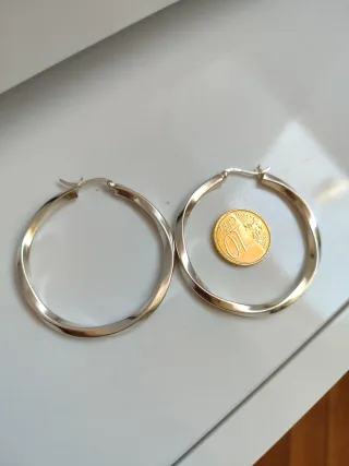 Pendientes Aro Plata Maciza
