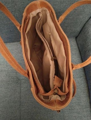 Bolso Piel Italiana Marrón
