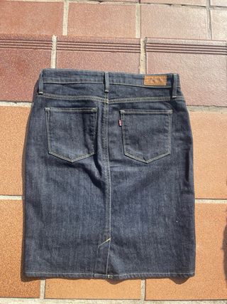 Falda vaquera Levi's azul