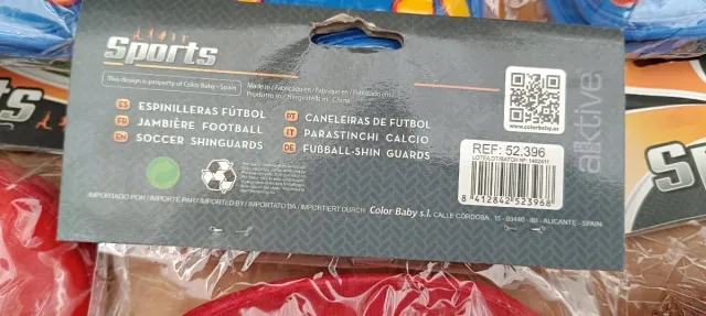 LIQUIDACION  Pack 8 pares espinilleras deportivas