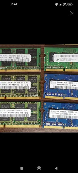 2x Módulos RAM DDR3 Portátil Elpida 2GB