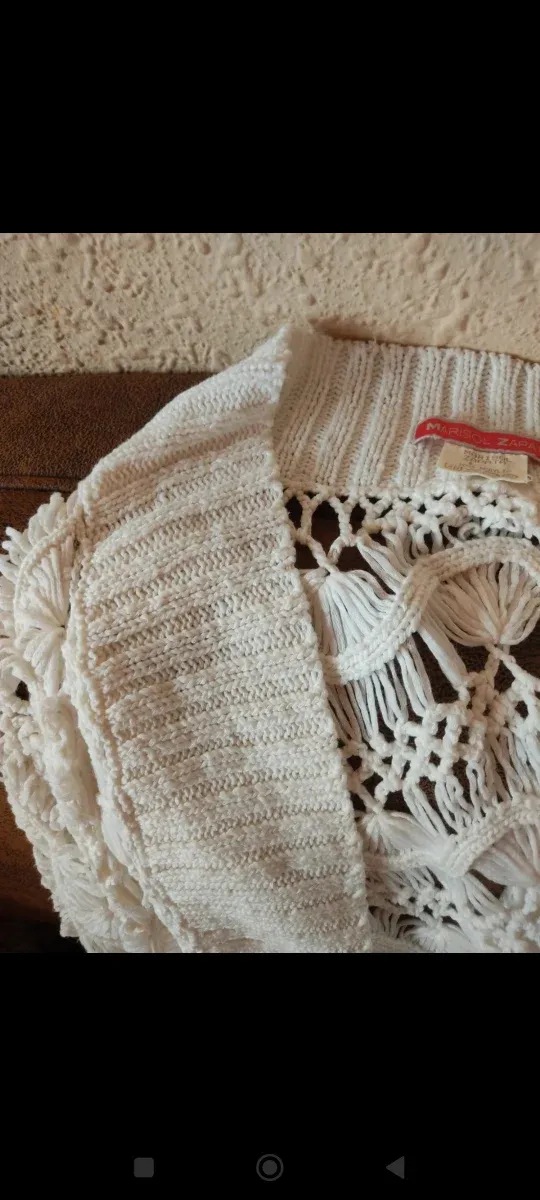 Bolero encaje blanco