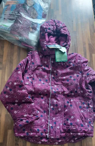 Giubbotto bambina fantasia floreale